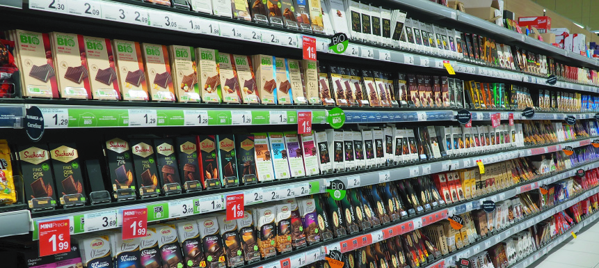 Carrefour — Multivo Max auto-facing for the chocolate aisle