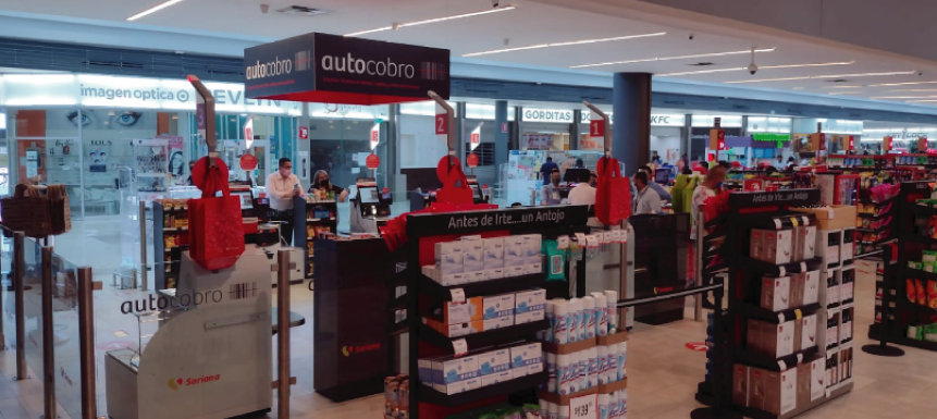 Soriana — Visual communication at the self-checkout area